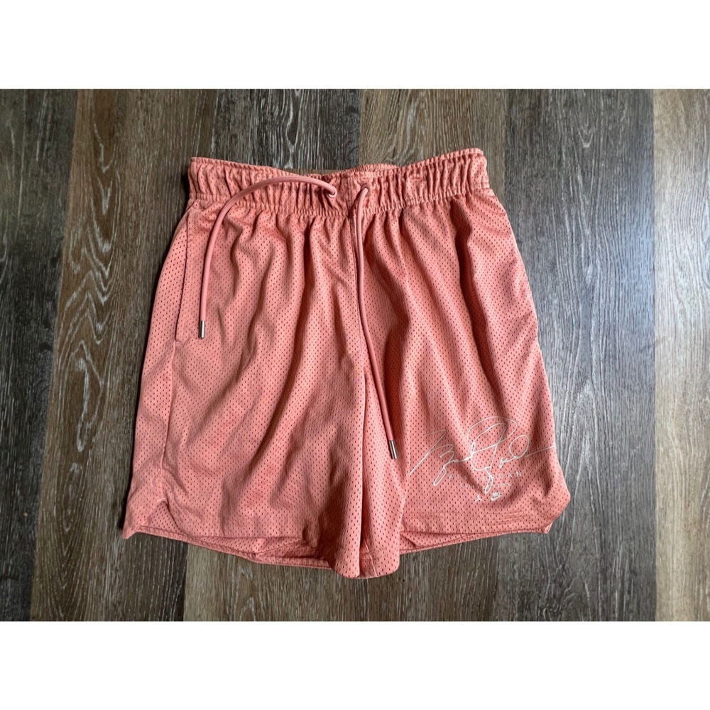 Jordan Mesh Shorts Mens Small Pink Excellent Flight Collection Basketball 155